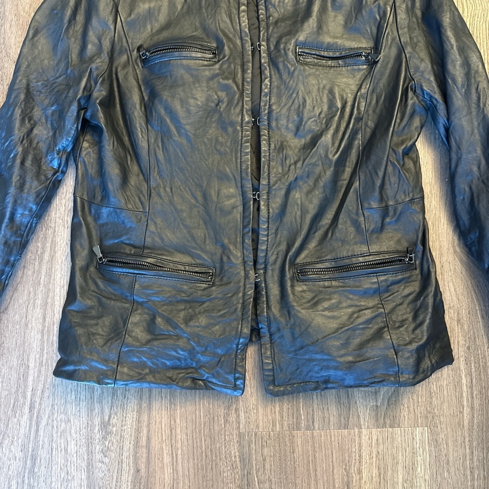 Classiques entier Black Leather Jacket large - Picture 3 of 7